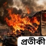খেলার ছলে আগুন : ছোট্ট দুই শিশু ভাই-বোনের করুন মৃত্যু