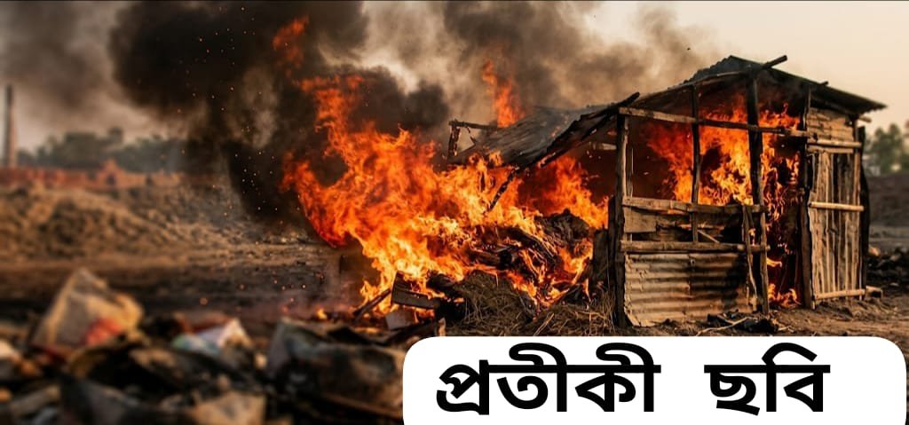 খেলার ছলে আগুন : ছোট্ট দুই শিশু ভাই-বোনের করুন মৃত্যু