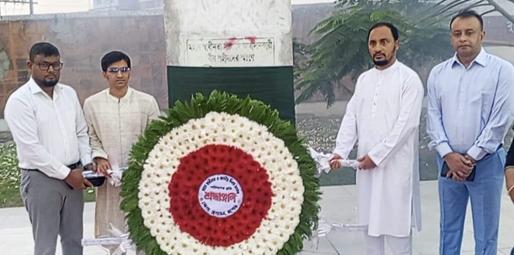 যশোরে মহান স্বাধীনতা ও জাতীয় দিবসে বীর শহিদদের প্রতি শ্রদ্ধাঞ্জলি