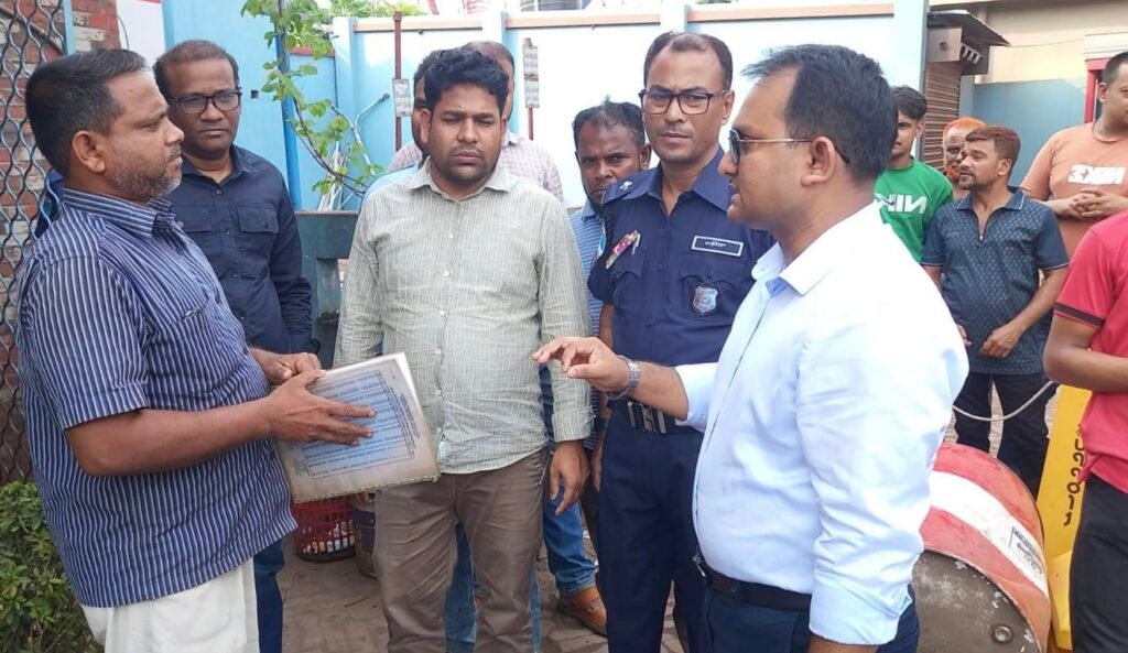 যশোরে যাত্রিক ফিলিং স্টেশনকে জরিমানা