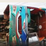 ঈদের দিনেই হানিফ পরিবহনের  বাস উল্টে নিহত ১, শিশুসহ আহত ২৫