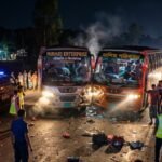 রক্তাক্ত মহাসড়ক : আহত অন্তত ২০