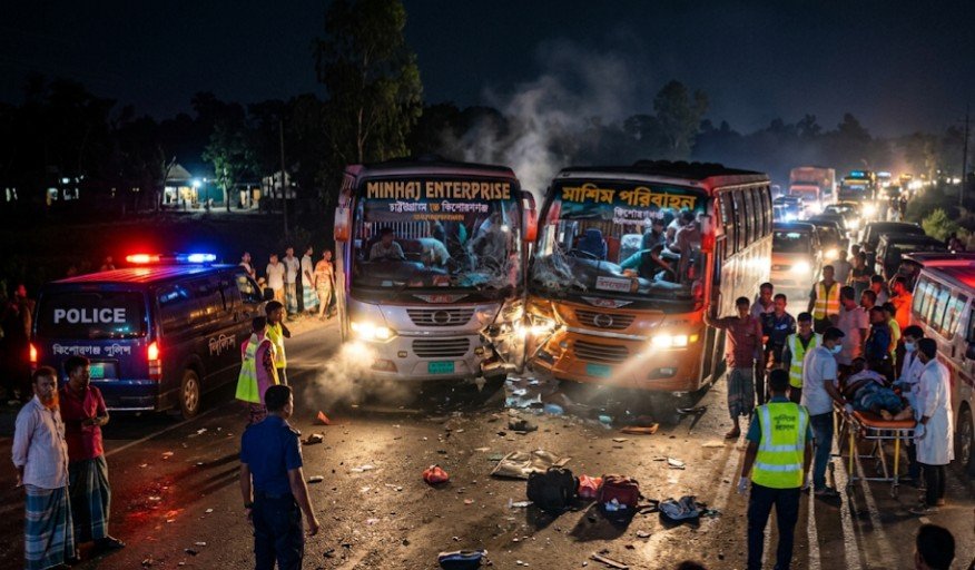 রক্তাক্ত মহাসড়ক : আহত অন্তত ২০