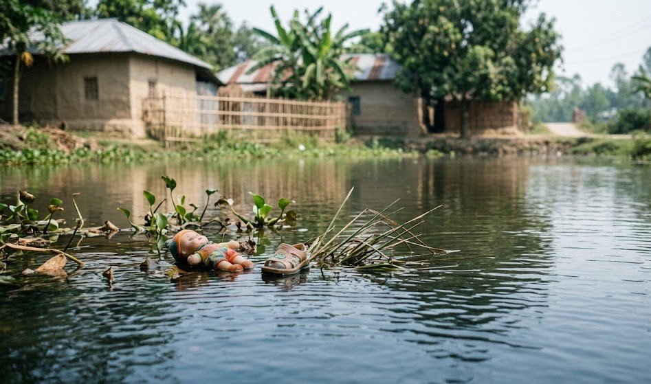 খেলতে গিয়ে গর্তের পানিতে ডুবে প্রাণ গেল দুই শিশুর