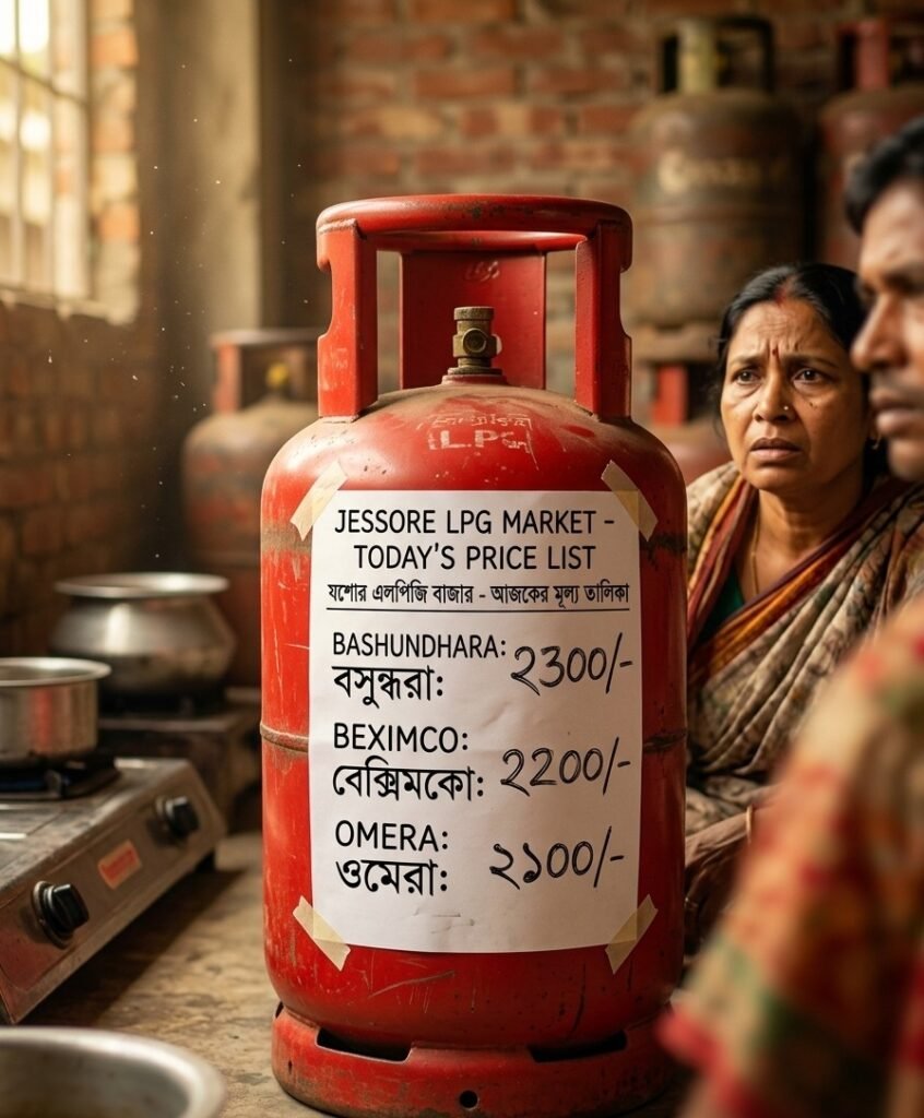 যশোরে এলপি গ্যাসের বাজারে আগুন