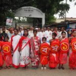 ঢাক-ঢোলের শব্দে মুখর কোটচাঁদপুর;