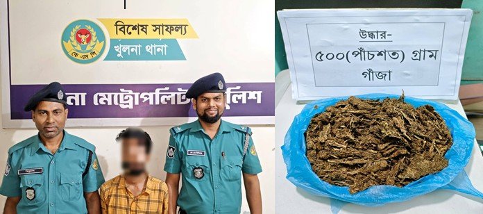 গাঁজাসহ মাদক ব্যবসায়ী বাবু গ্রেপ্তার
