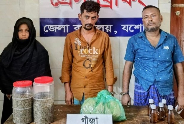 মাদকবিরোধী অভিযানে ৪জন আটক : মাদক উদ্ধার