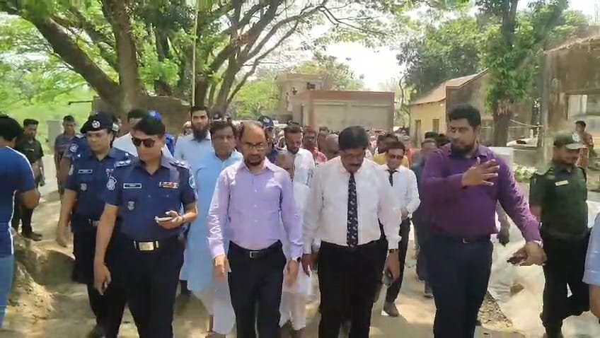 প্রধানমন্ত্রী তারেক রহমানের আগমন উপলক্ষে উলাশীর জিয়া খাল পরিদর্শনে জেলা প্রশাসক