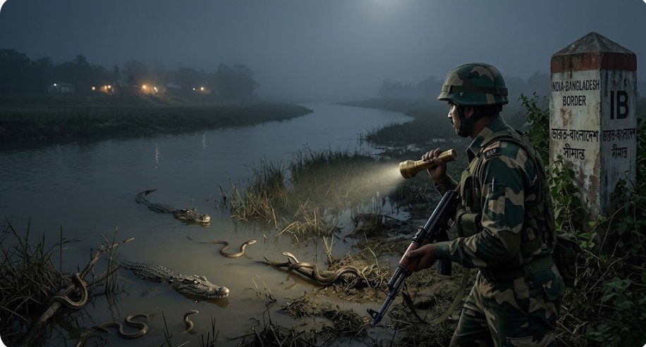 সীমান্তে পাহারায় এবার থাকবে সাপ ও কুমির!