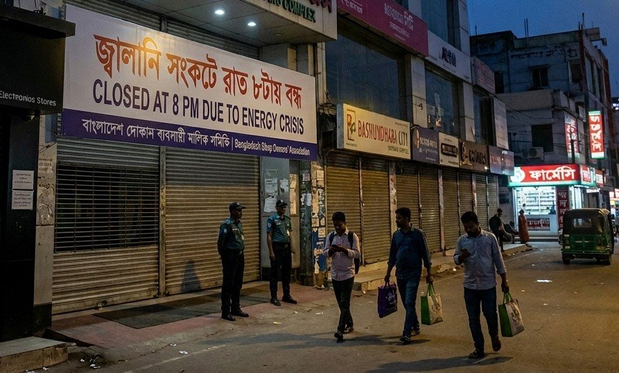 রাত ৮টার পর বন্ধ থাকছে দেশের সব দোকান ও শপিংমল