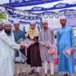 কুয়াকাটায় দাখিল পরীক্ষার্থীদের মাঝে শিক্ষা উপকরণ বিতরণ