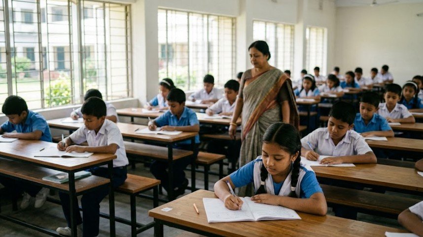 প্রথম দিনের পরীক্ষা শান্তিপূর্ণ হয়েছে