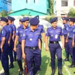 পুলিশ লাইন্সে এসপি সৈয়দ রফিকুল ইসলামের প্যারেড পরিদর্শন